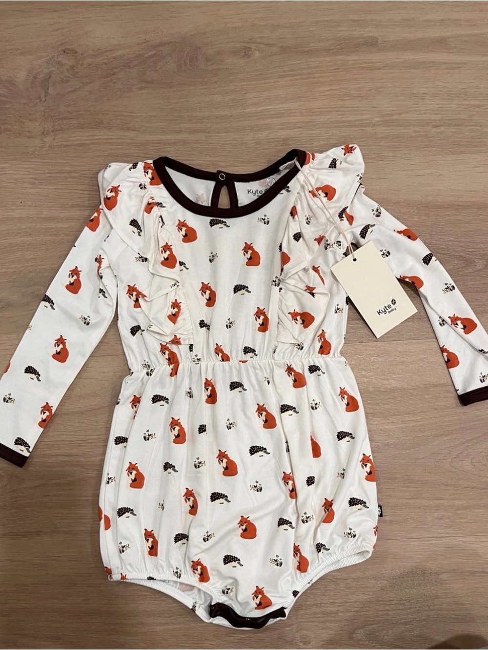 Kyte Baby Fox Print Romper NWT - 3T
